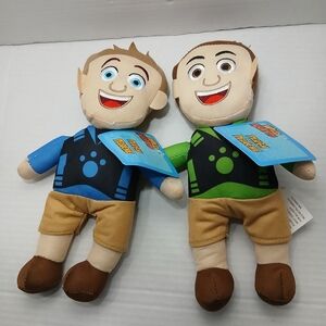 NEW PBS Wild Kratts Chris & Martin 9'' Plushies Stuffed Plush NWT
